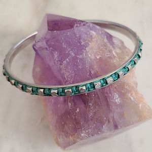 Lucky Brand Turqoise and Silver Bangle